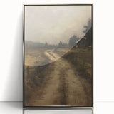 Vintage Country Road – Rustic Landscape Wall Art Print