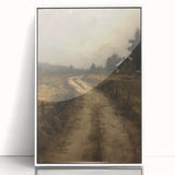 Vintage Country Road – Rustic Landscape Wall Art Print