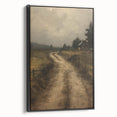 Vintage Country Road – Rustic Landscape Wall Art Print