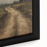 Vintage Country Road – Rustic Landscape Wall Art Print