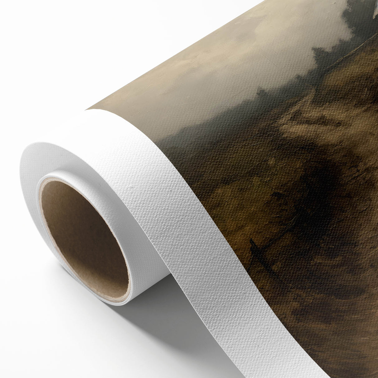 Vintage Country Road – Rustic Landscape Wall Art Print