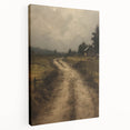 Vintage Country Road – Rustic Landscape Wall Art Print