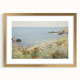 Coastal Wildflower Art - Serenity by the Sea Canvas Print