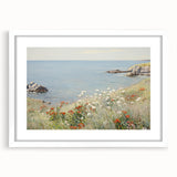 Coastal Wildflower Art - Serenity by the Sea Canvas Print