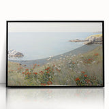 Coastal Wildflower Art - Serenity by the Sea Canvas Print