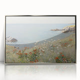 Coastal Wildflower Art - Serenity by the Sea Canvas Print
