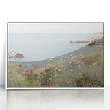 Coastal Wildflower Art - Serenity by the Sea Canvas Print