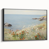 Coastal Wildflower Art - Serenity by the Sea Canvas Print
