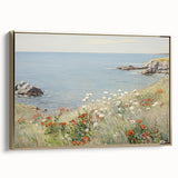 Coastal Wildflower Art - Serenity by the Sea Canvas Print