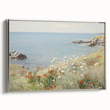 Coastal Wildflower Art - Serenity by the Sea Canvas Print