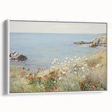 Coastal Wildflower Art - Serenity by the Sea Canvas Print