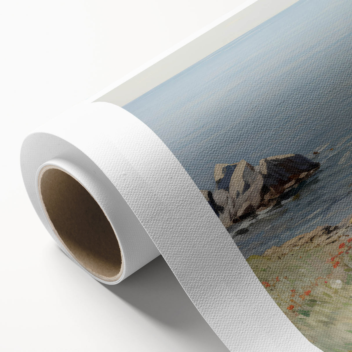 Coastal Wildflower Art - Serenity by the Sea Canvas Print