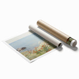 Coastal Wildflower Art - Serenity by the Sea Canvas Print