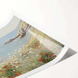 Coastal Wildflower Art - Serenity by the Sea Canvas Print