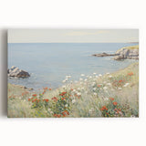 Coastal Wildflower Art - Serenity by the Sea Canvas Print