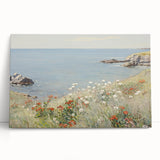 Coastal Wildflower Art - Serenity by the Sea Canvas Print