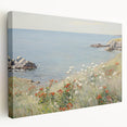 Coastal Wildflower Art - Serenity by the Sea Canvas Print
