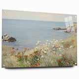 Coastal Wildflower Art - Serenity by the Sea Canvas Print