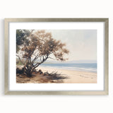 Vintage Landscape Art – Serene Coastal Scenery on Canvas