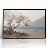 Vintage Landscape Art – Serene Coastal Scenery on Canvas