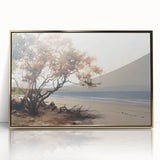 Vintage Landscape Art – Serene Coastal Scenery on Canvas