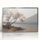 Vintage Landscape Art – Serene Coastal Scenery on Canvas
