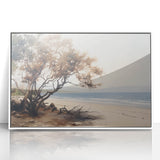 Vintage Landscape Art – Serene Coastal Scenery on Canvas