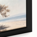 Vintage Landscape Art – Serene Coastal Scenery on Canvas