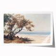 Vintage Landscape Art – Serene Coastal Scenery on Canvas