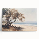 Vintage Landscape Art – Serene Coastal Scenery on Canvas