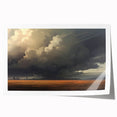 Vintage Landscape Art – Dramatic Skies Over a Golden Plain