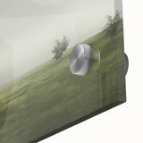 Vintage Landscape Art – Tranquil Countryside with Walking Figure