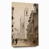 Historic European Cityscape – Vintage Landscape Wall Art