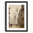 Historic European Cityscape – Vintage Landscape Wall Art