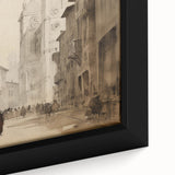 Historic European Cityscape – Vintage Landscape Wall Art