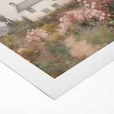 Vintage Cottage Garden Art – Classic Floral Landscape Wall Print