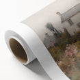 Vintage Cottage Garden Art – Classic Floral Landscape Wall Print