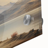 Vintage Landscape Art - Majestic Mountain and Lake View