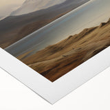 Vintage Landscape Art - Majestic Mountain and Lake View