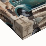 Vintage Cityscape Art - Paris Street with Classic Cars