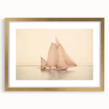 Vintage Sailboat Art - Classic Schooner on the Ocean