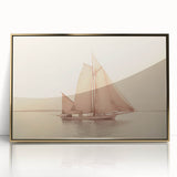 Vintage Sailboat Art - Classic Schooner on the Ocean