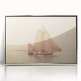 Vintage Sailboat Art - Classic Schooner on the Ocean