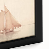Vintage Sailboat Art - Classic Schooner on the Ocean