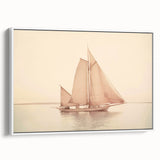 Vintage Sailboat Art - Classic Schooner on the Ocean