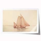Vintage Sailboat Art - Classic Schooner on the Ocean