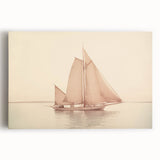 Vintage Sailboat Art - Classic Schooner on the Ocean