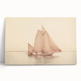 Vintage Sailboat Art - Classic Schooner on the Ocean