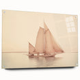 Vintage Sailboat Art - Classic Schooner on the Ocean