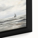 Stormy Seascape & Sailboat – Vintage Landscape Wall Art